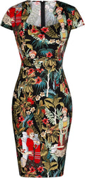 Grace Karin Womens 50s 60s Vintage Pencil Dress - Classic Workwear