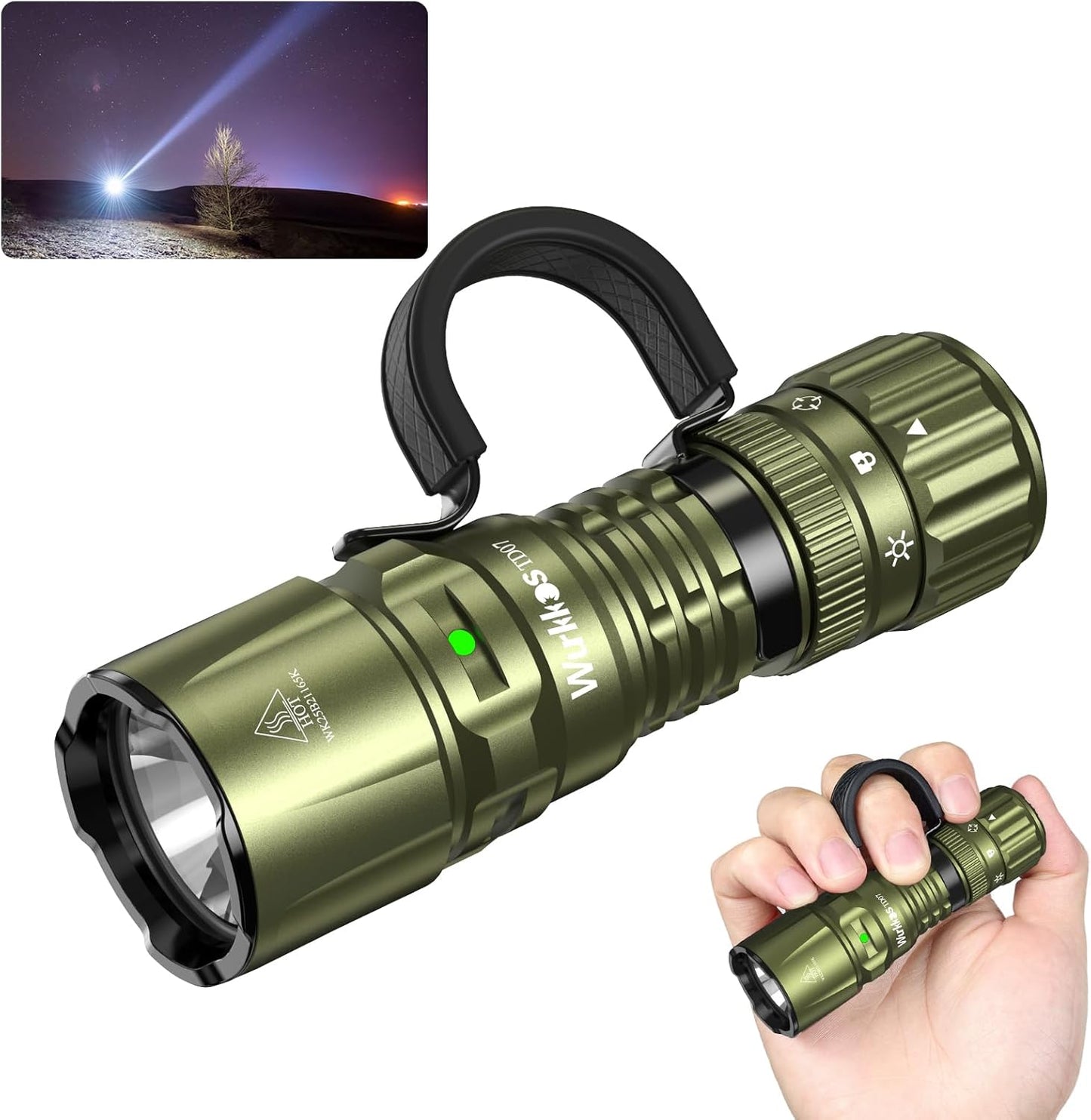 Wurkkos TD07 Flashlight: Super Bright Tactical EDC Light