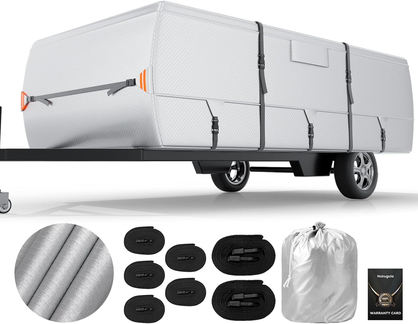 Oxford Fabric Pop Up Folding Camper Cover - Super Waterproof & Durable