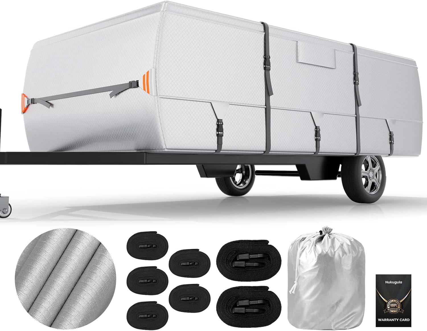 Oxford Fabric Pop Up Folding Camper Cover - Super Waterproof & Durable