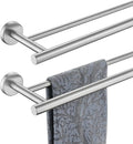 JQK Double Bath Towel Bar - 33 Inch Stainless Steel Rack
