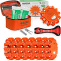 LED Road Flares Emergency & Car Safety Kit - 14 Piece Set
