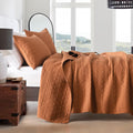 Quilt Set Queen Size Burnt Orange - Ultra Soft All-Season Bedspread
