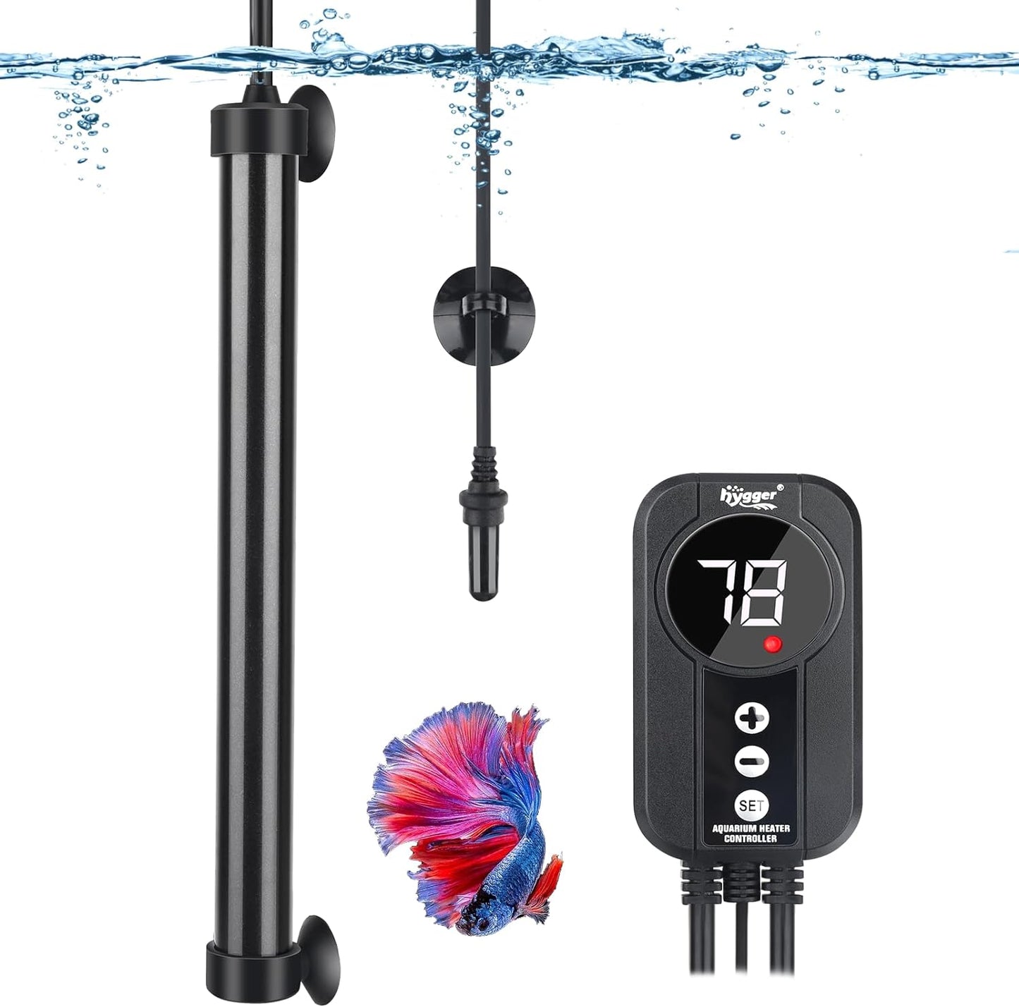 Titanium Aquarium Heater 300W for 50-60 Gallon Tanks