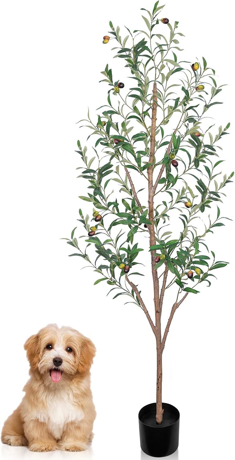 5ft Faux Olive Tree: Lifelike Decor for Modern Spaces!