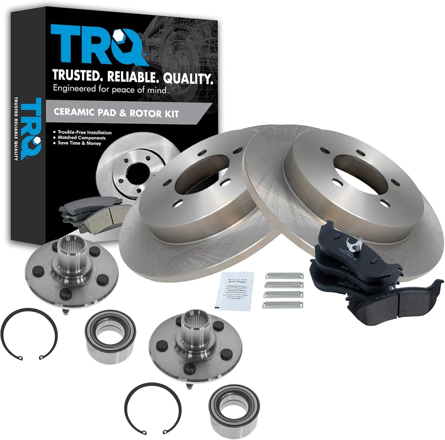TRQ Rear Brake Pad & Rotor Kit for 2002-2005 Ford Explorer
