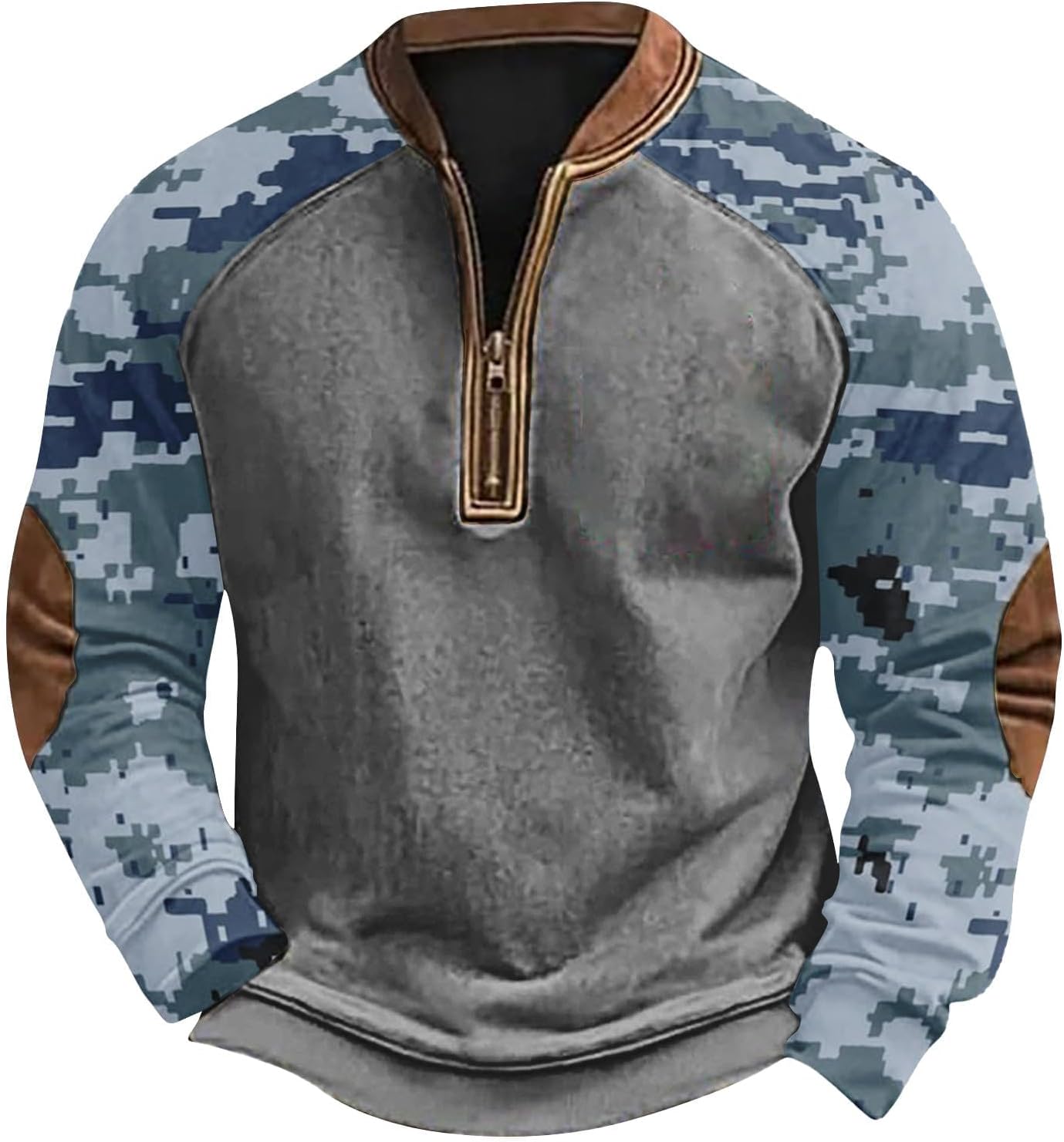 Camo Quarter Zip Sweatshirt: 2024 Winter Style