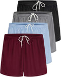 Womens Active Mesh Performance Shorts 4 Pack - Quick Dry Comfort