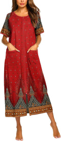 Women Zipper Front Full Length Robe with Pockets - Lightweight Comfort