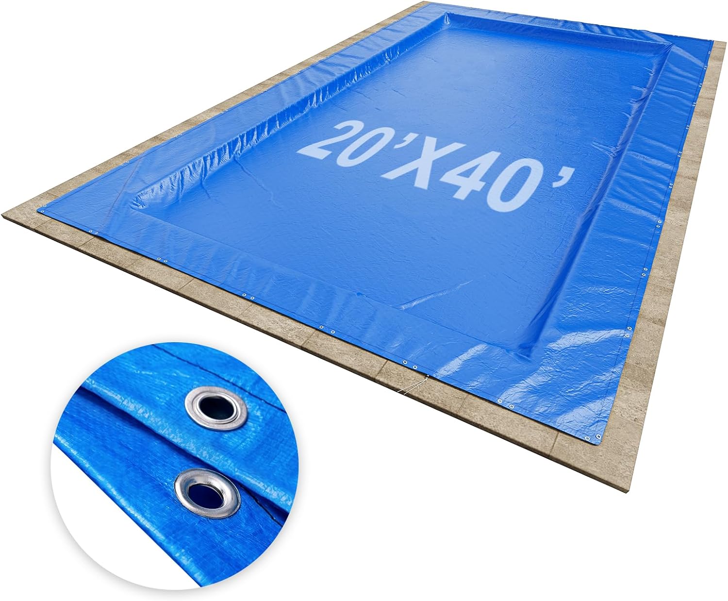 Heavy Duty 20 x 40 FT Pool Covers for Inground Pools