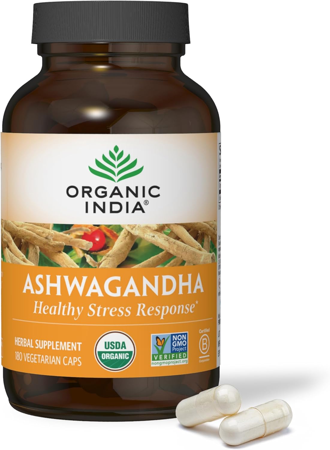 Organic Ashwagandha Capsules for Stress Relief and Energy