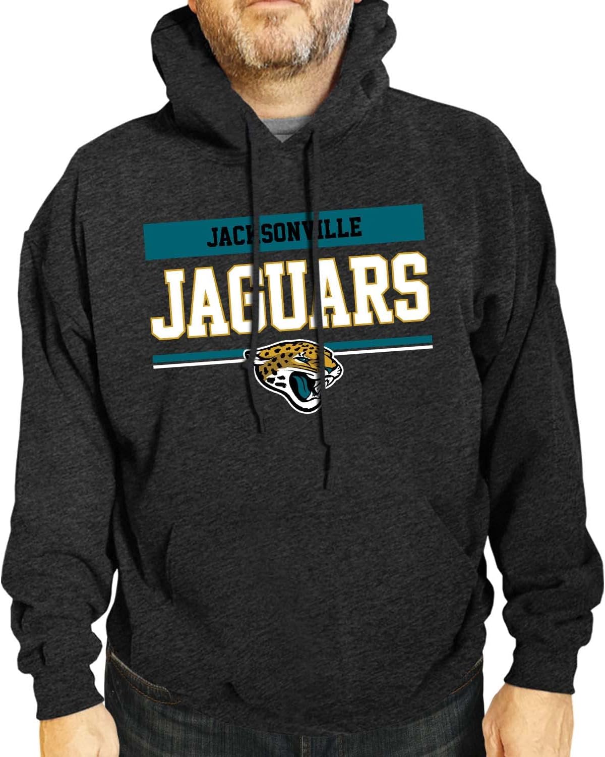 Jacksonville Jaguars NFL Adult Gameday Charcoal Hoodie Sweatshirt
