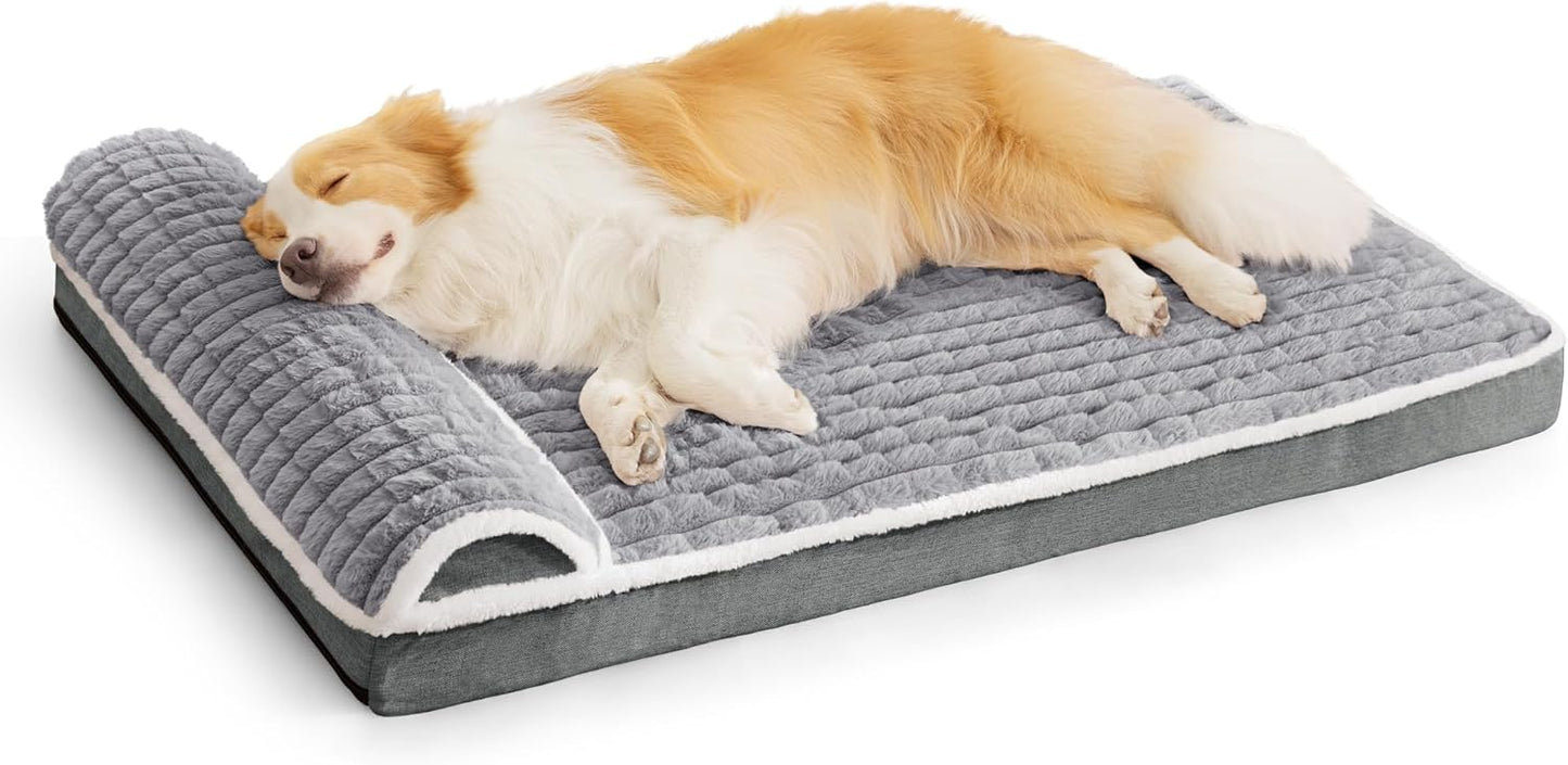 Orthopedic Jumbo Dog Bed with Soft Egg Crate Foam 56ftinX40ftin