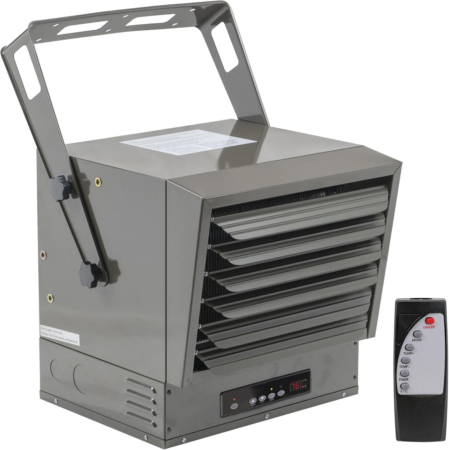 Comfort Zone 10,000W Hard-Wired Garage Heater for Efficiency