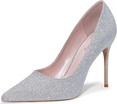 Fashion Pointed High Heels for Women - Elegant Slip On Pumps 4ftin