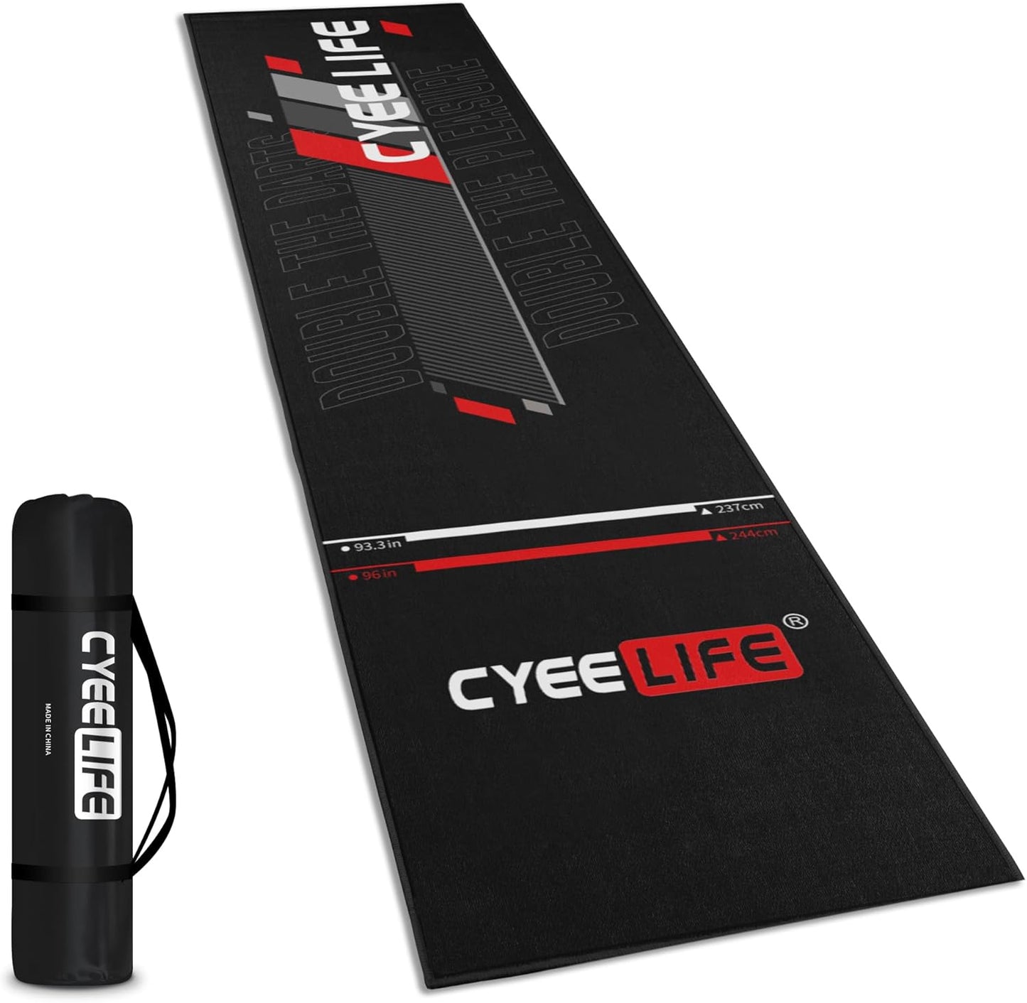 CyeeLife Darts Mat for Professional Play and Floor Protection