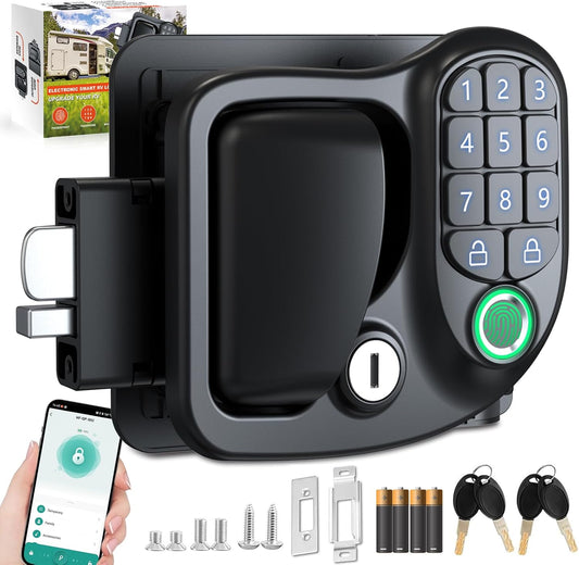 Upgraded RV Door Lock Replacement with Bluetooth and Fingerprint