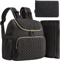 Diaper Bag Backpack with Extra Pouch and Changing Pad - Organized