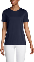 Lands' End Relaxed Supima Cotton Crew Neck T-Shirt - Soft Everyday in