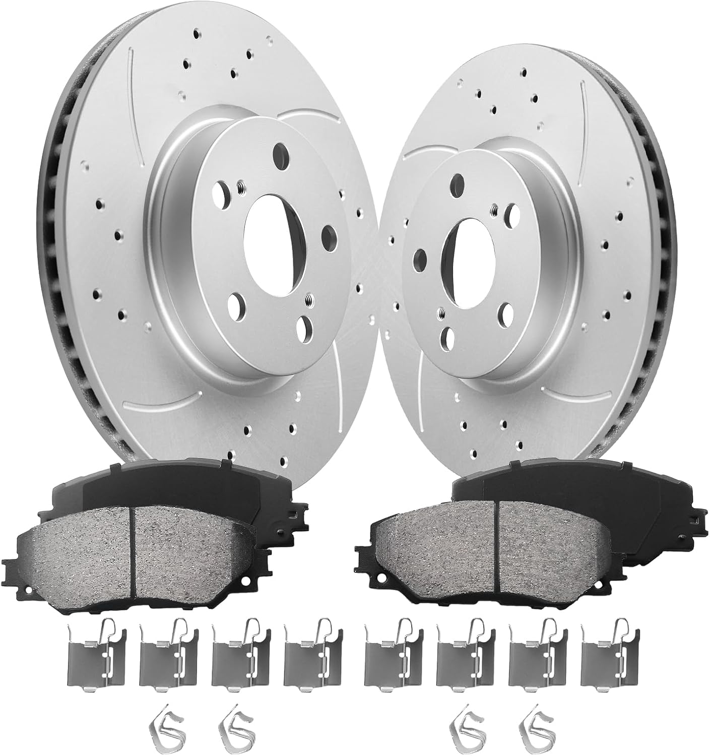 275mm G-coated Front Vented Brake Rotors Kit for Toyota Corolla