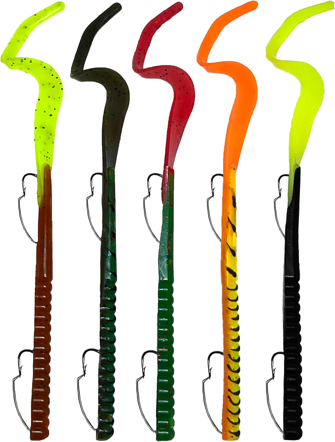 USA-Made 5-Piece Weedless Bass Bait Set