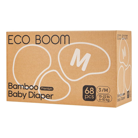 ECO BOOM Diapers - Natural Soft Disposable Nappies for Infants