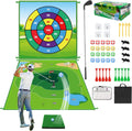 Double-Sided Golf Chipping Mat: Family Fun!
