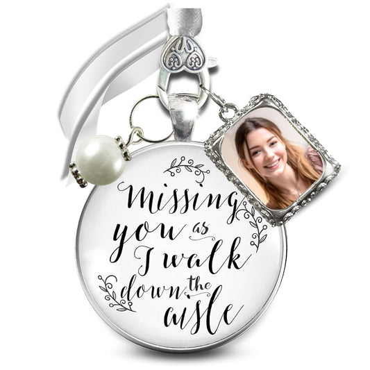 Memorial Wedding Bouquet Charm for Heartfelt Remembrance