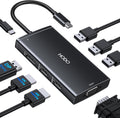USB C Docking Station Dual Monitor Adapter - 8in1 USB C Hub