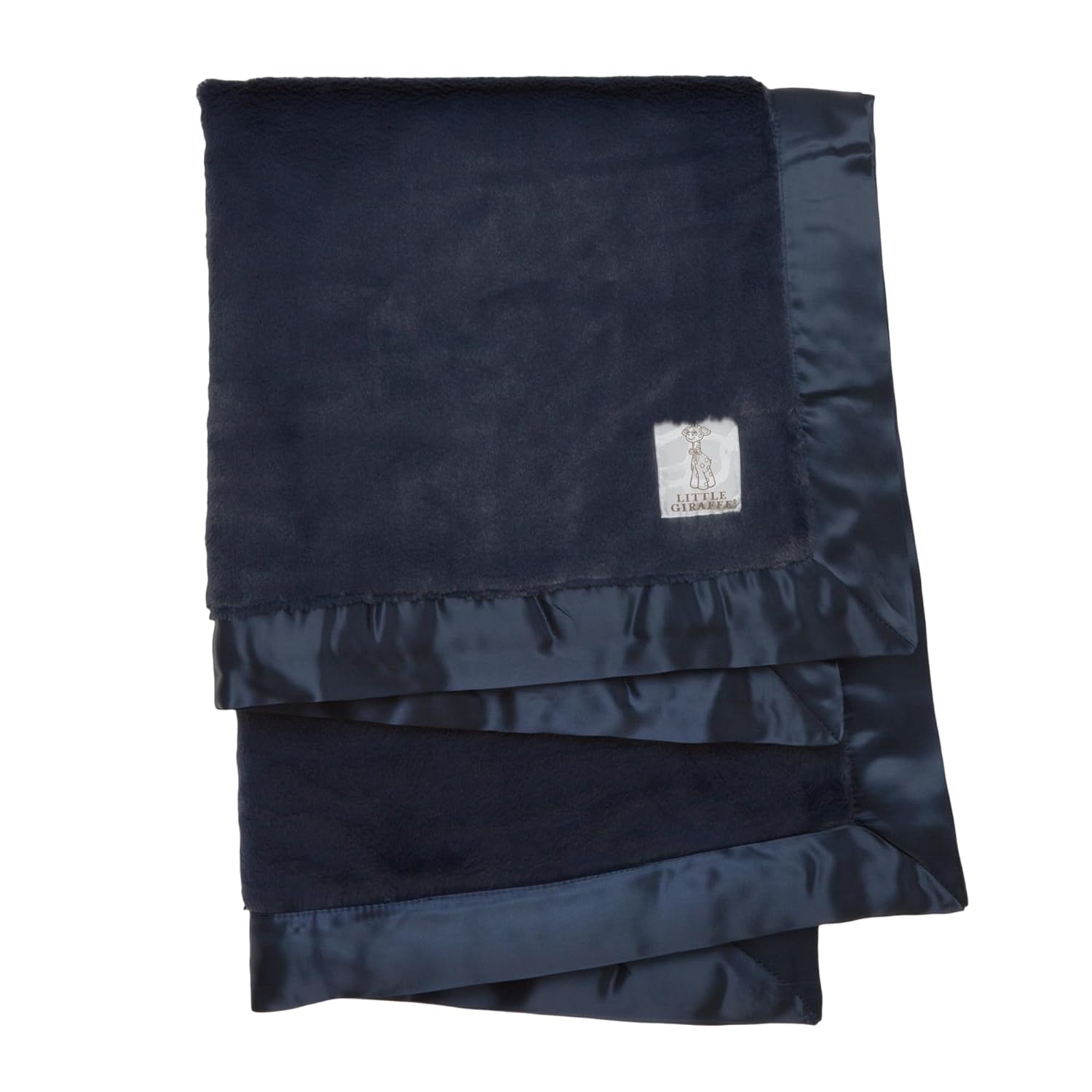 Little Giraffe Luxe Soft Baby Blanket with Satin Trim for Comfort