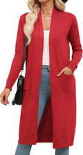 Long Cardigan Sweaters Lightweight Open Front Duster - Casual Layering