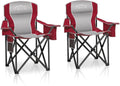 Folding Camping Chair 2PCS - Heavy Duty Padded Outdoor Chairs