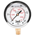 Winters 2.5in Glycerin Filled Industrial Pressure Gauge - Accurate