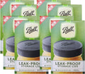 Ball Mason Jar Leak-Proof Lids Regular Mouth 6 CT - Airtight Seal