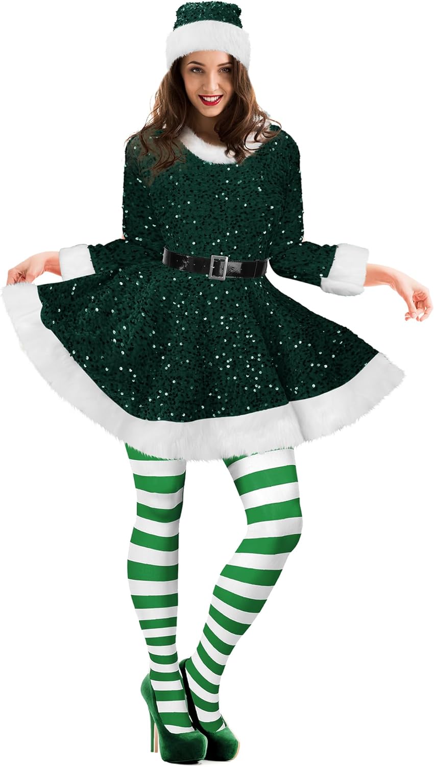 Geyoga Women's Santa Claus Costume Set for Festive Cheer