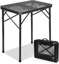 Small Folding Grill Table 3 Heights Adjustable - Compact Portable