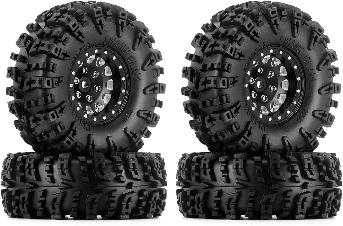 INJORA 1.3in Wheel Tires Set for 1/18 1/24 RC Crawler Cars