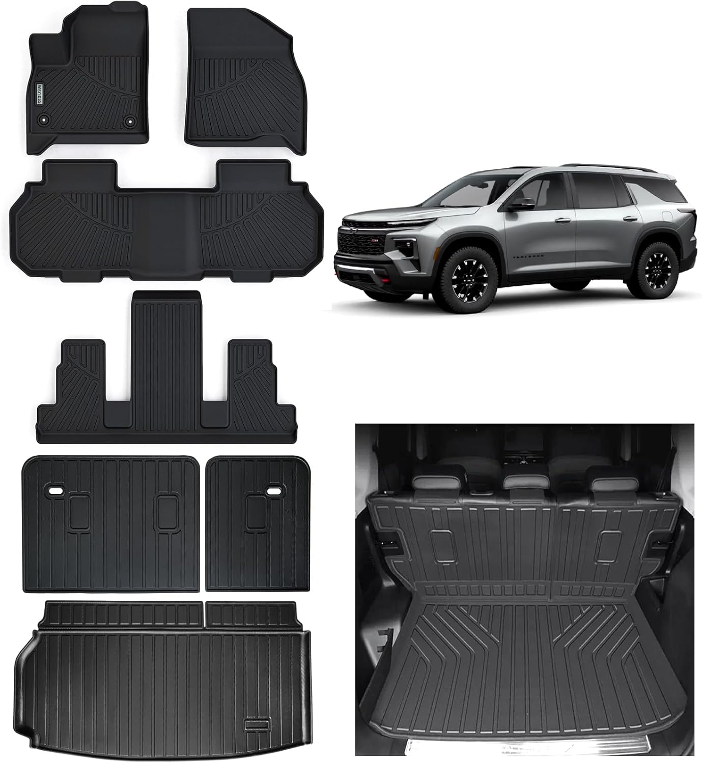 Custom TPE Floor Mat Set for 2024-2026 Chevrolet Traverse