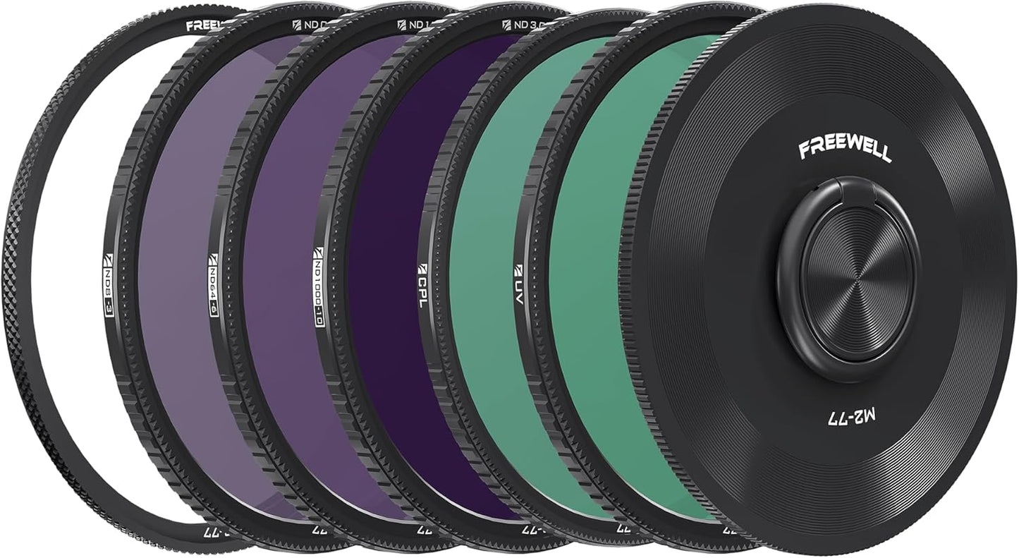 Freewell M2 Magnetic Quick Swap 5-Pack 77mm Filters for Photography
