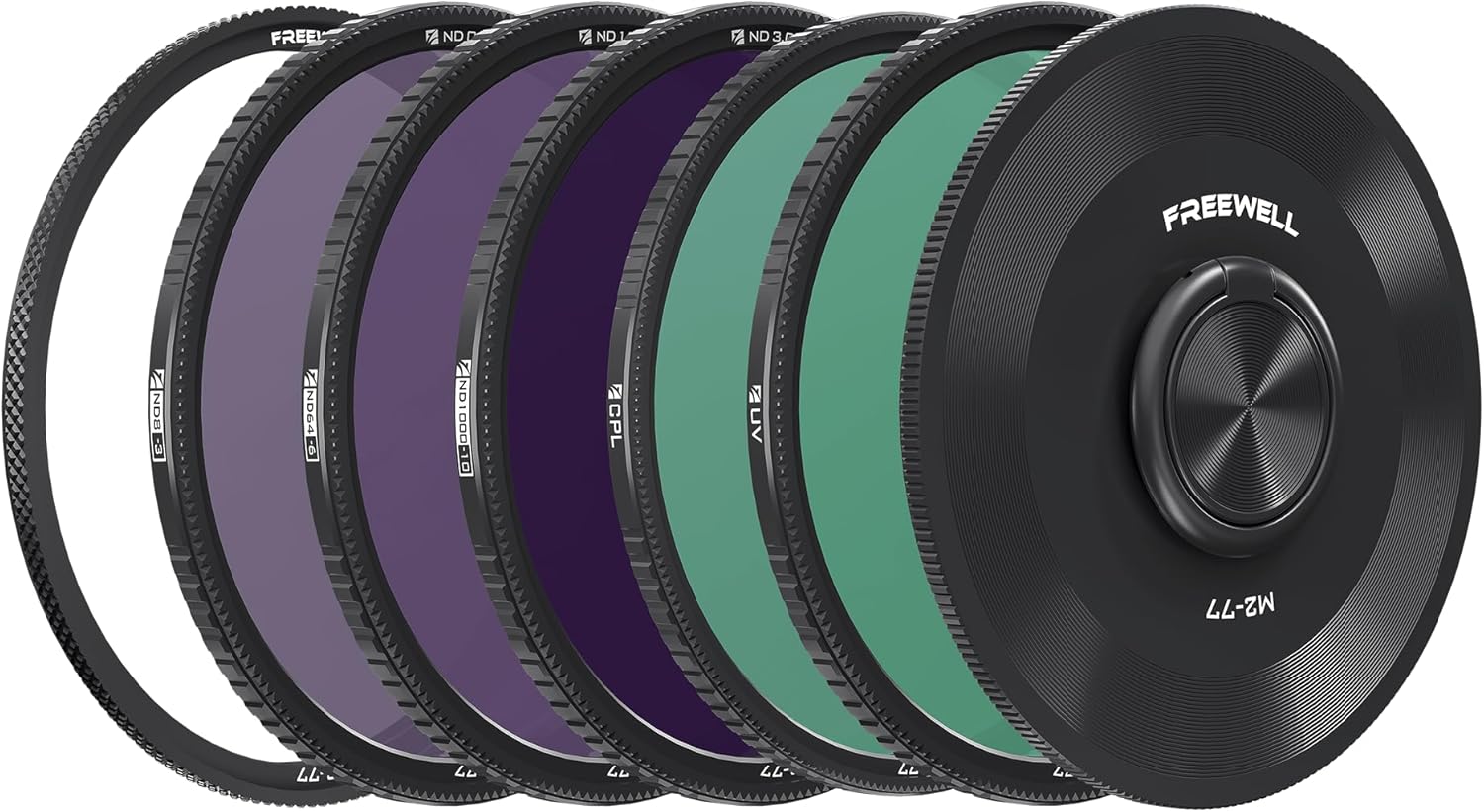 Freewell M2 Magnetic Quick Swap 5-Pack 77mm Filters for Photography