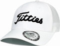 Bamveio Funny Titties Golf Hat - White/Black