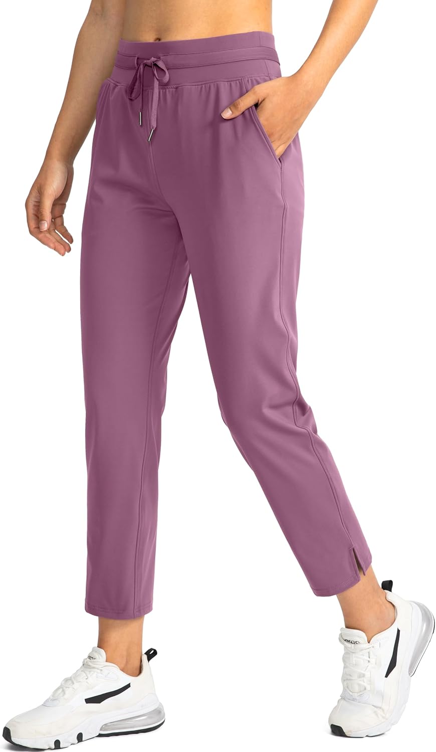 Soothfeel Women's 7/8 Stretch High Waisted Pants for Travel
