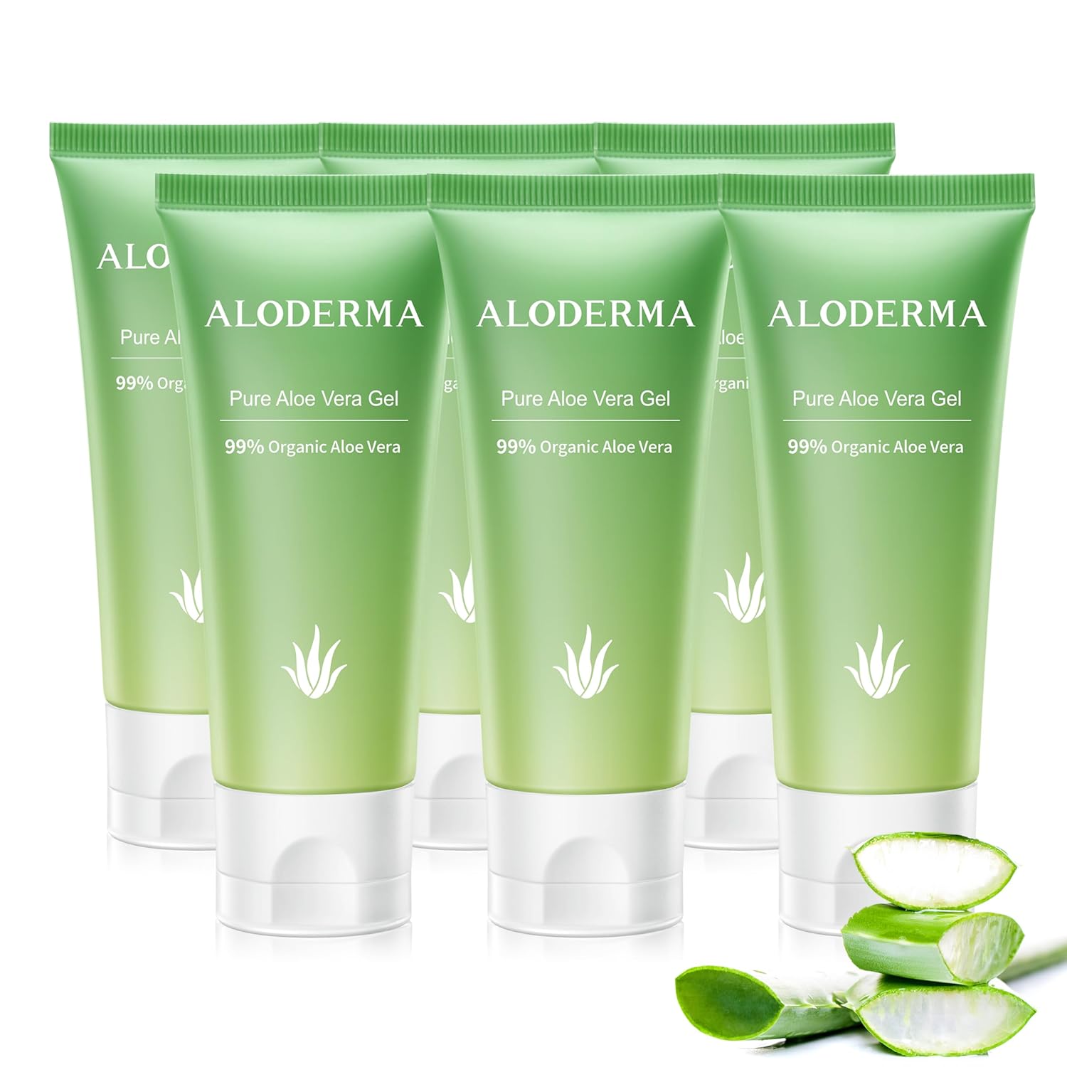 Organic Aloe Vera Gel for Skin Relief and Hydration - 1.5oz