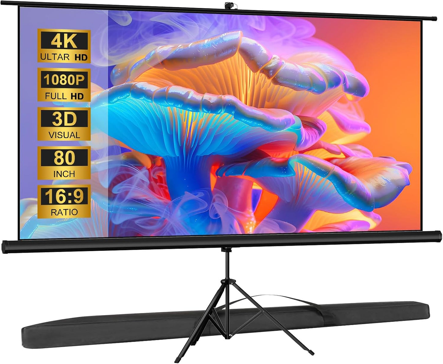 SCREENMAX 80 Outdoor Projector Screen: Portable & Adjustable
