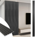 WPC Slat Wall Panels 8-Pack 108 x 6 in - Modern 3D Wall Accents