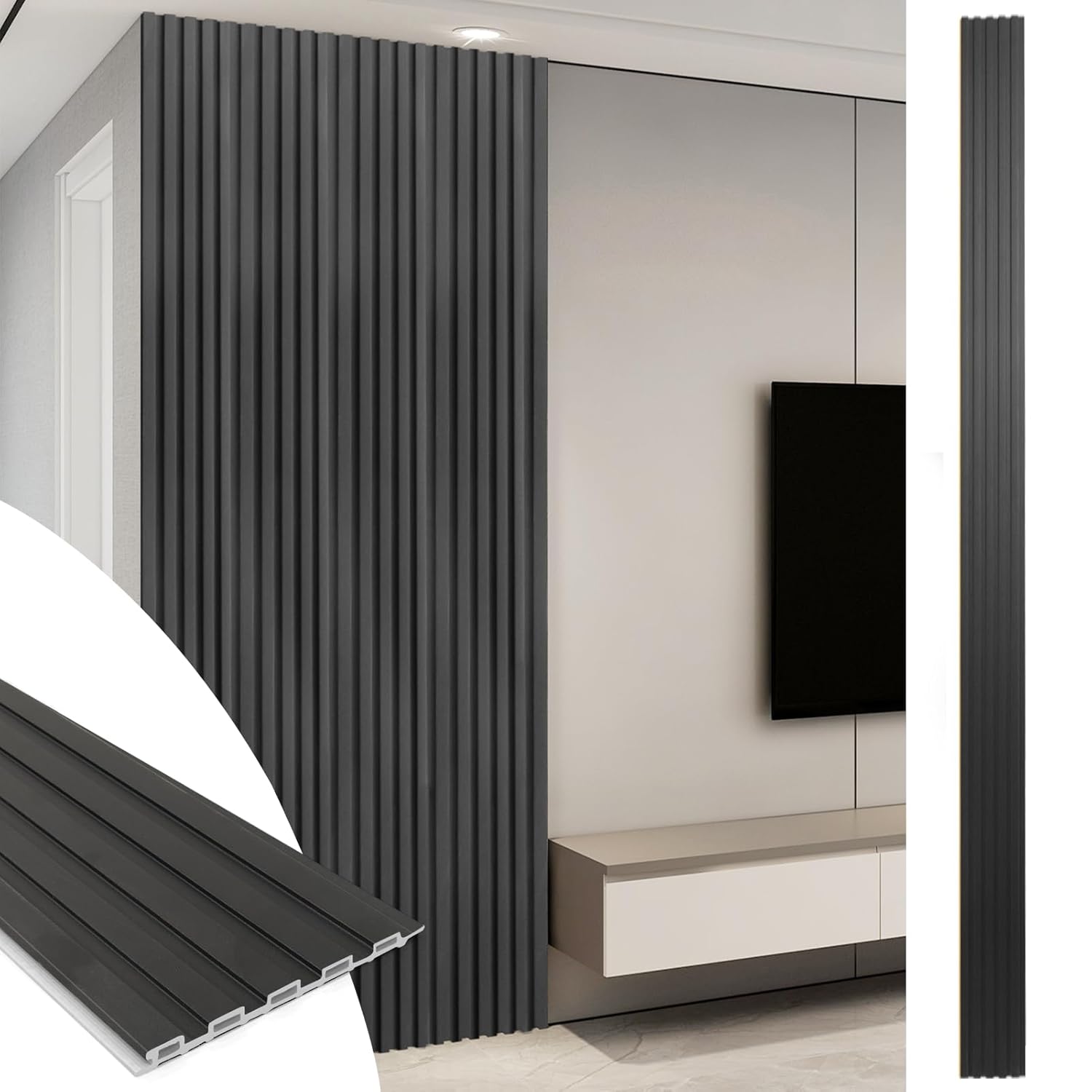 Art3d WPC Slat Wall Panels for Elegant Interior Wall Decor