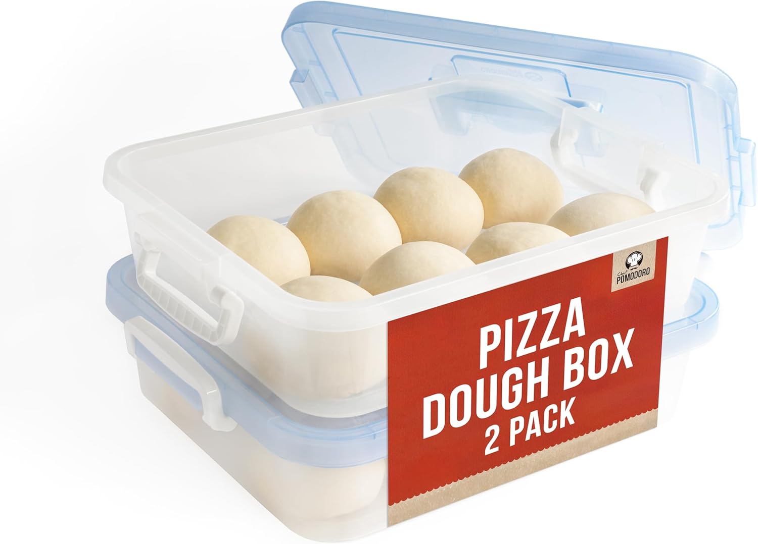 Chef Pomodoro Large Pizza Dough Proofing Box for Perfect Dough