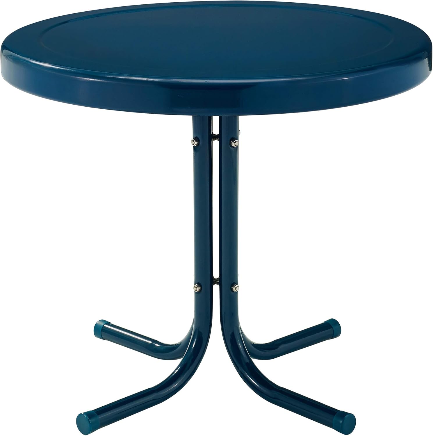 Crosley Griffith Retro Metal Outdoor Side Table for Patio Use