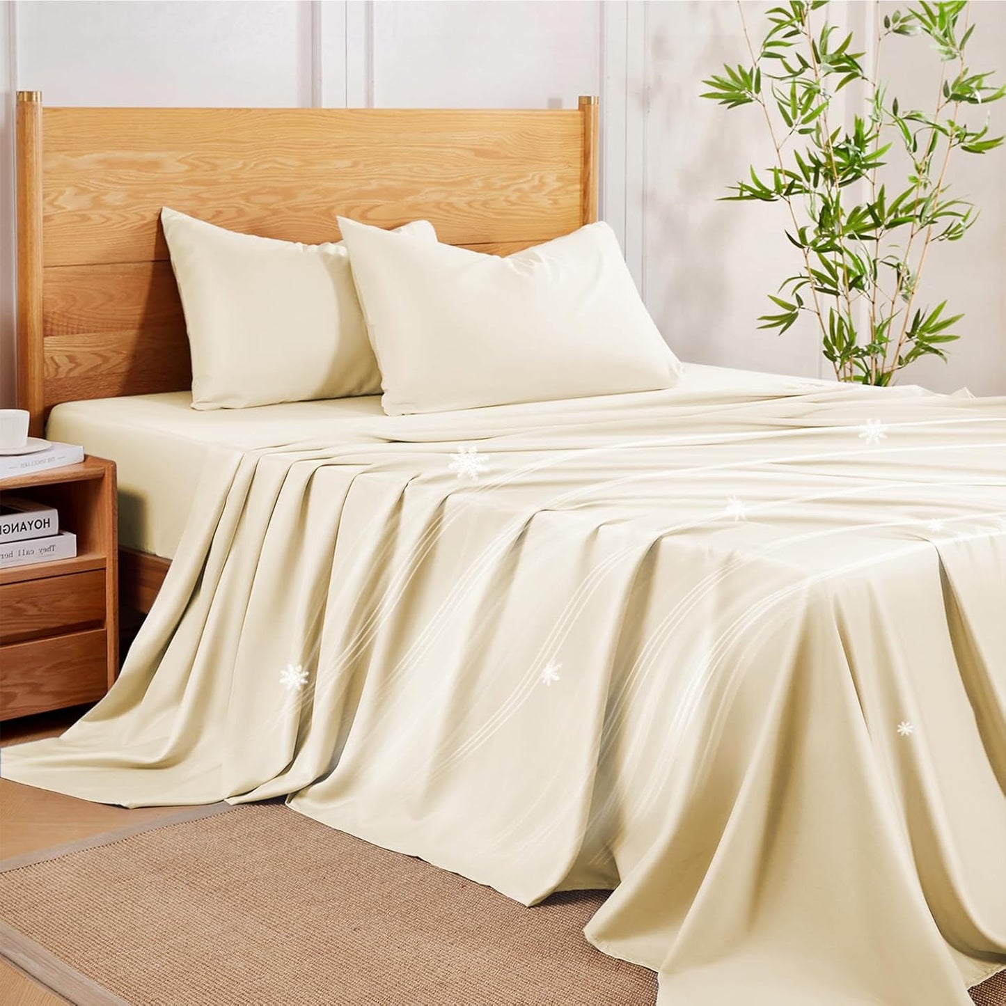 MR&HM King Size Sheets Set for Hot Sleepers - Soft & Silky