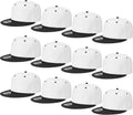 Snapback Hat Cap 12 Pack - Flat Bill Hip Hop Style Wholesale